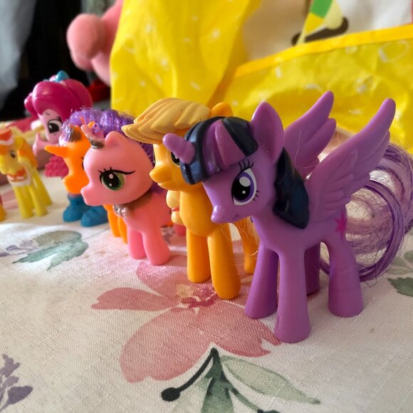 Lot of 7 My Little Pony Hasbro Brushable Hair Figures Equestria Girls Pinkie Pie - Picture 4 of 8